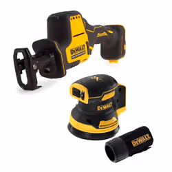 Dewalt DCS369N 18v XR Compact Brushless Reciprocating Saw & DCW210N Sander Bare