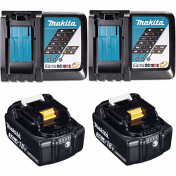 Makita BL1830 18v 2x LXT 3.0ah Lithium Batteries + DC18RC Dual Pack Fast Charger