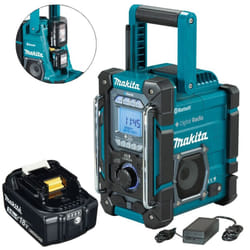 Makita DMR301 Digital DAB Built in Charger Site Radio DAB Bluetooth & 18v BL1830