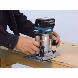 Makita DRT50RTJX2 18v Cordless Brushless Laminate Router Trimmer Plunge Base 5ah
