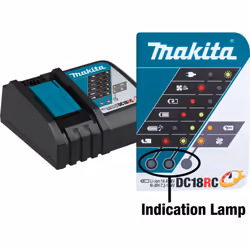 2X Makita DC18RC 18v 22min Intelligent FAST Lithium Battery Charger + Inlay
