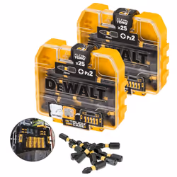 2X Dewalt 25 Piece Impact Extreme PH2 Phillips Screwdriver Bit Set FLEXTORQ Case