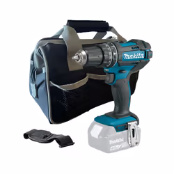 Makita DHP482Z 18v LXT 2 Speed Cordless Combi Drill Bare + 12" Black Tool Bag