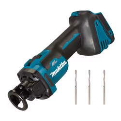 Makita DCO181Z 18v Brushless Cordless Drywall Cut Out Tool Cutter + 3 Cutters