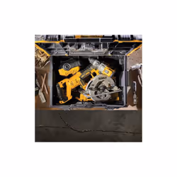 Dewalt Tough System 2.0 DS400 Stackable Organiser Toolbox Case + Shallow Tray