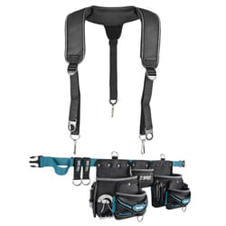 Makita E-05169 3 Pouch Super Heavyweight Duty Tool Belt Set + Heavy Duty Braces