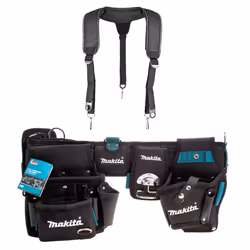 Makita Heavy Duty Super Heavyweight Champion Tool Belt + Loops + Braces E-05175