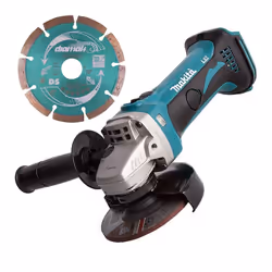 Makita DGA452Z 18v 4.5" 115mm Angle Grinder Lithium Bare Tool + Diamond Blade