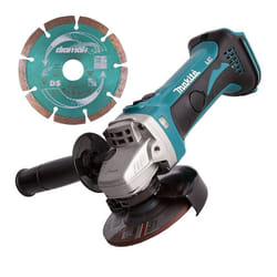 Makita DGA452Z 18v 4.5" 115mm Angle Grinder Lithium Bare Tool + Diamond Blade