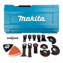 Makita Starlock Multi Tool 44 Piece Set Plunge Segment Blade Sanding Sheet DTM52