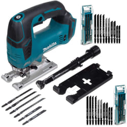 Makita DJV182Z 18v LXT Brushless DC Motor Top Handle Jigsaw Bare 26 Mixed Blades