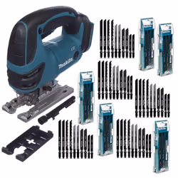 Makita DJV180Z 18v Top Handle Cordless Jigsaw LXT Lithium + 56 Blades + Dust Ext