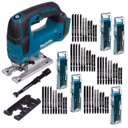 Makita DJV182Z 18v LXT Brushless Top Handle Jigsaw Bare + 56 Blades + Dust Ext