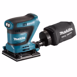 Makita DBO481Z 18v LXT 114mm 1/4 Sheet Finishing Cordless Palm Sander + Bag