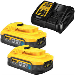 DeWalt DCBP518H2-XJ 18v 5.0ah Compact Powerstack Battery Packs + DCB115 Charger