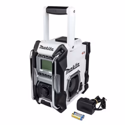 Makita Job Site Bluetooth Radio MR002GZ01 White LXT XGT 18V 40v 5.0Ah Battery