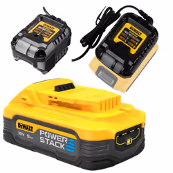 DeWalt DCBP518-XJ 18v 5.0ah Compact POWERSTACK Battery Pack + DCB1102 Charger