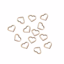 Ginger Ray Wedding Table Decorations 25 Wooden Love Hearts Confetti