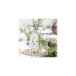 Ginger Ray Wooden Freestanding Table Numbers 1-12 For A Wedding Or Party Event Beautiful Botanics  Beige