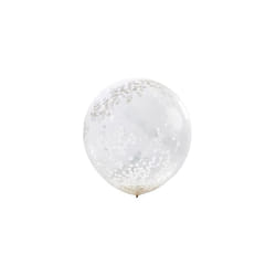 Confetti Filled Clear Balloons X 3 Party Decorations, 36" Beautiful Botanics