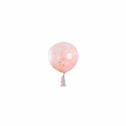 Clear 36 Inch Giant Pastel Confetti Party Decorative Balloon