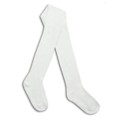 Baby Girls Tights 1 Or 3 Pairs Plain Warm Cotton Rich Newborn Kids 0 - 2 Years - White, 0 - 6 Months