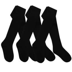 Baby Girls Tights 1 Or 3 Pairs Plain Warm Cotton Rich Newborn Kids 0 - 2 Years - 3 Pairs - Black, 0 - 6 Months