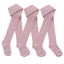 Baby Girls Tights 1 Or 3 Pairs Plain Warm Cotton Rich Newborn Kids 0 - 2 Years - 3 Pairs - Light Pink, 0 - 6 Months