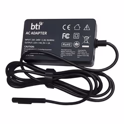 Origin Storage BTI 65W AC Adapter for Microsoft Surface Pro 4 and Surface Pro 5. UK including 5V USB-A output, Laptop, Indoor ...