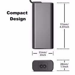 BTI 65WUSB-C power adapter/inverter Indoor 65 W Black