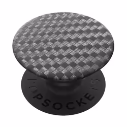 PopSockets Swappable Expanding Grip for Smartphone - Carbonite Weave Black