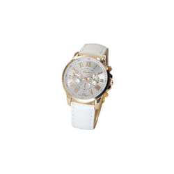 Adult Ladies Childrens Kids Girls Analogue Sport Smart Rose Gold Watch White Strap