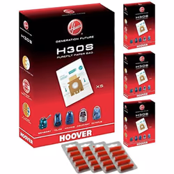 HOOVER Vacuum Cleaner H30S TELIOS ARIANNE SENSORY DISCOVERY OCTOPUS Dust Bag Genuine  09178278 (Pack of 4) + 20 Fresheners