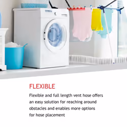 Universal Extra Long Condenser Vent Hose Pipe for Vented Tumble Dryers (6m / 4")