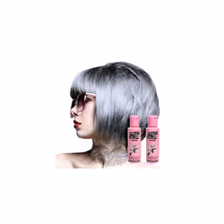 2Â x Crazy Colour Semi Permanent Hair Colour 100ml, , , silver,