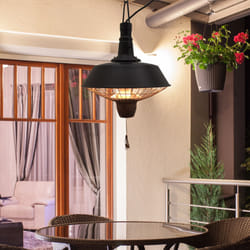 Outsunny 2100W Electric Patio Heater Garden Ceiling Hanging Warmer Halogen Light