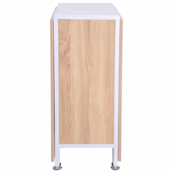 Homcom Foldable Dining Table - Oak & White | Folding Computer Desk