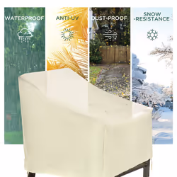 Outsunny Furniture Cover Single Chair Protector 600D Oxford 68x87x44-77cm