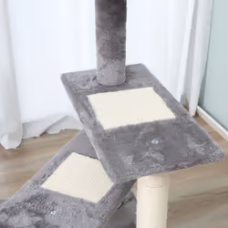 PawHut Cat Tree Activity Centre Kitten Climbing Tower Scratching Post Plush - Additional view 6