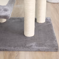 PawHut Cat Tree Activity Centre Kitten Climbing Tower Scratching Post Plush - Additional view 7