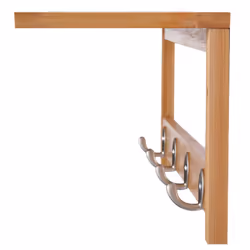 HOMCOM Wall Mounted Hallway Clothes Rack with Hanging Coat Hooks - Additional view 7