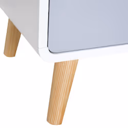 HOMCOM Nordic Style Bedside Table End Table Nightstand With Drawer - Additional view 7