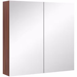 kleankin 63Wx60H cm Double Door Wall-Mount Bathroom Mirrored Cabinet Medicine - Additional view 8
