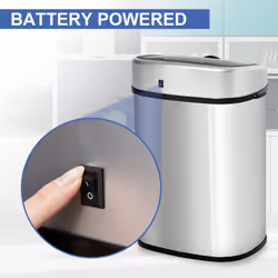 HOMCOM Sensor Dustbin Touchless Trash Can Automatic Stainless Steel 48L - Additional view 4
