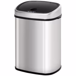 HOMCOM Sensor Dustbin Touchless Trash Can Automatic Stainless Steel 48L - Additional view 8