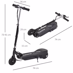 HOMCOM Folding Kids Electric Scooter