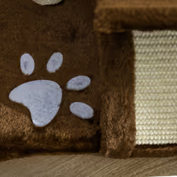 PawHut Cat Tree Plush Scratcher Kitty Activity Play Centre Tunnel Dangling Ball - Additional view 7