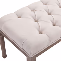 Homcom 3-Person Tufted Bench