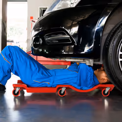 DURHAND Mechanic Vehicle Creeper Rolling Moulded Workshop Garage Assistance