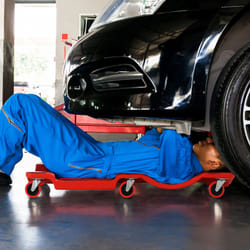 DURHAND Mechanic Vehicle Creeper Rolling Moulded Workshop Garage Assistance